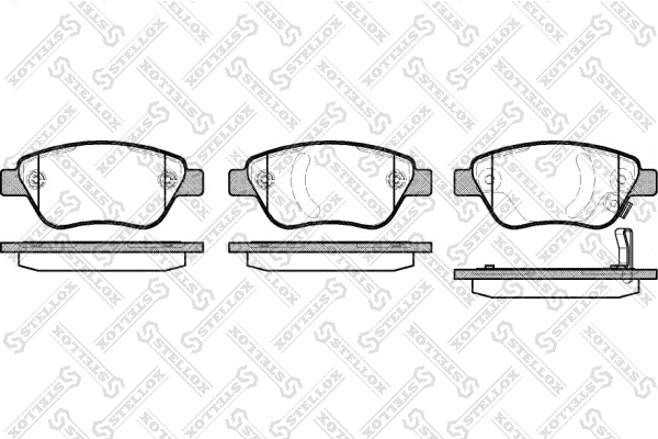 Kit de plaquettes de frein, frein à disque STELLOX 869 031B-SX