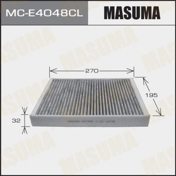 Filtre, air de l'habitacle MASUMA MC-E4048CL