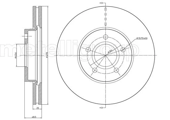 Disque de frein TRUSTING DF985
