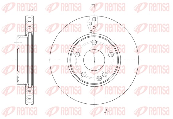 Disque de frein REMSA 61521.10