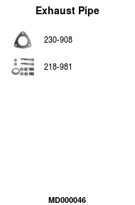 Tuyau d'échappement FA1 MD000046