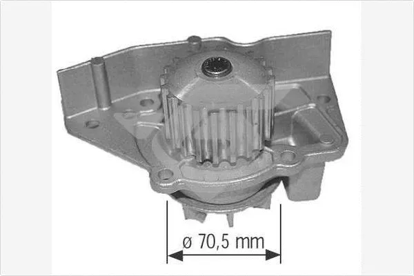 Pompe à eau, refroidissement du moteur HUTCHINSON WP0030V