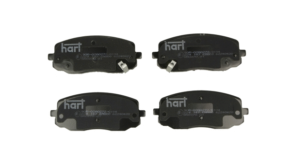 Kit de plaquettes de frein, frein à disque HART 224 147