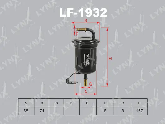 Filtre à carburant LYNXAUTO LF-1932