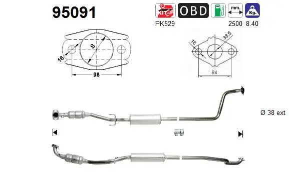 Catalyseur AS 95091