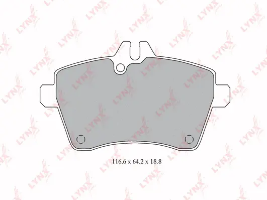 Kit de plaquettes de frein, frein à disque LYNXAUTO BD-5308