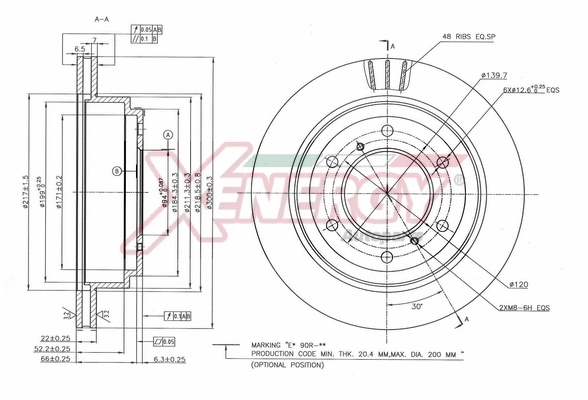 Disque de frein AP XENERGY X602821