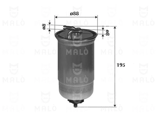Filtre à carburant AKRON-MALÒ 1520172