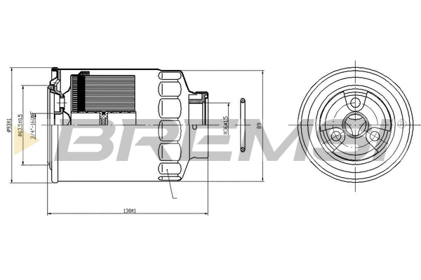 Filtre à carburant BREMSI FE0823