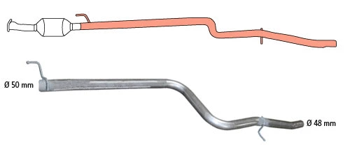 Tube de réparation, catalyseur HJS 91 32 1515