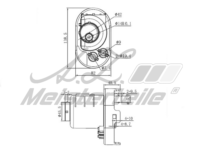 Filtre à carburant A.Z. Meisterteile AZMT-41-020-1471