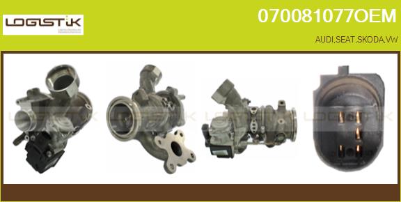 Turbocompresseur, suralimentation LGK 070081077OEM