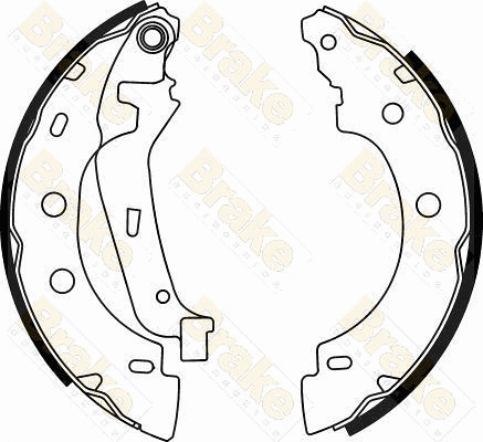 Jeu de mâchoires de frein Brake ENGINEERING SH2547