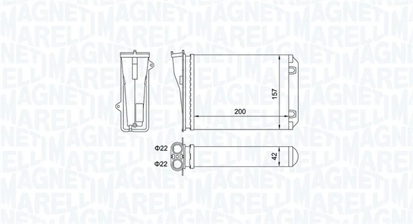 Système de chauffage MAGNETI MARELLI 350218463000