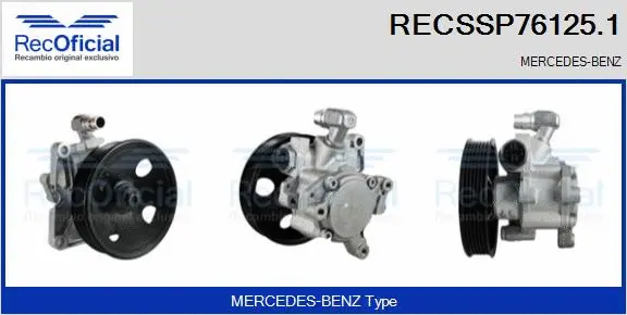 Pompe hydraulique, direction RECOFICIAL RECSSP76125.1