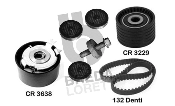 Kit de courroie crantée BREDA LORETT KCD0036
