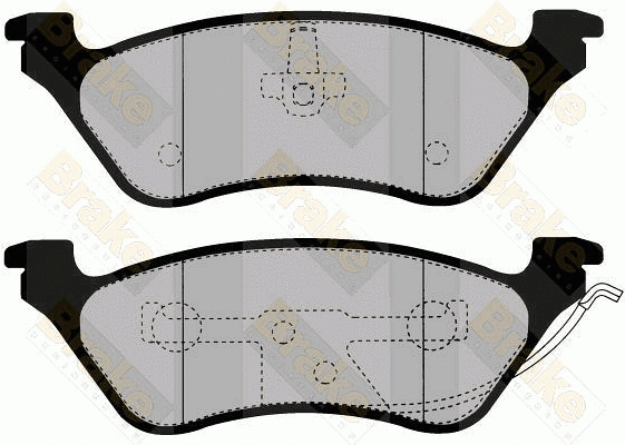 Kit de plaquettes de frein, frein à disque Brake ENGINEERING PA1473