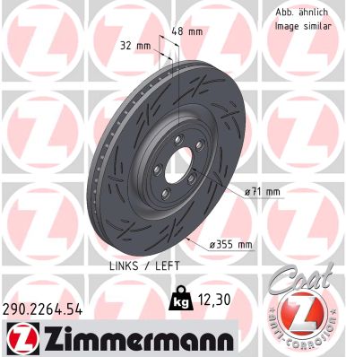 Disque de frein ZIMMERMANN 290.2264.54