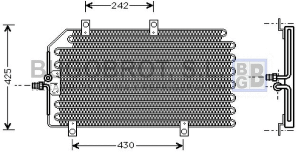 Condenseur, climatisation BUGOBROT 62-AL5065