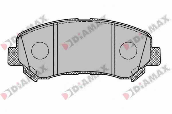 Kit de plaquettes de frein, frein à disque DIAMAX N09698