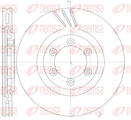 Disque de frein REMSA 61000.10