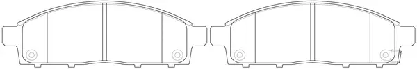 Kit de plaquettes de frein, frein à disque SB BP23809