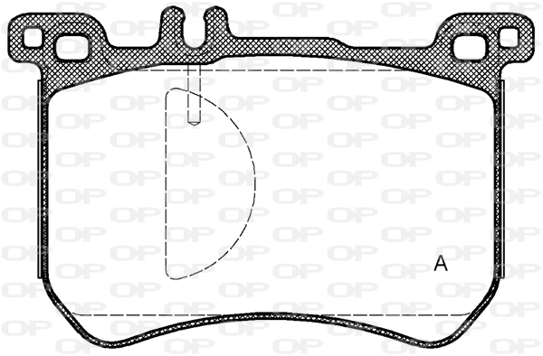 Kit de plaquettes de frein, frein à disque OPEN PARTS BPA1533.00