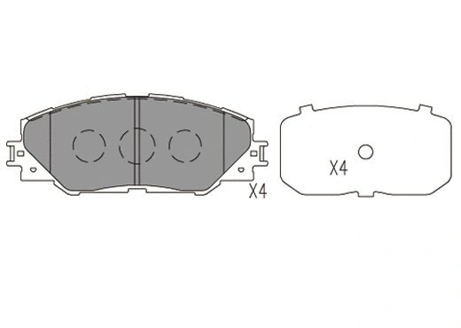 Kit de plaquettes de frein, frein à disque KLAXCAR FRANCE 24040z