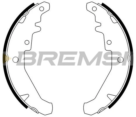 Jeu de mâchoires de frein BREMSI GF0182