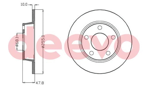 Disque de frein DEEVO BD34860