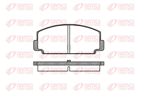 Kit de plaquettes de frein, frein à disque REMSA 0075.60