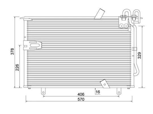 Condenseur, climatisation MAGNETI MARELLI 359003220200