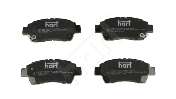 Kit de plaquettes de frein, frein à disque HART 217 556
