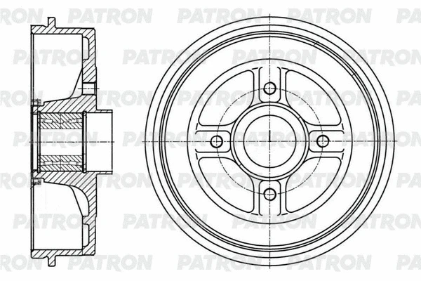 Tambour de frein PATRON PDR1005