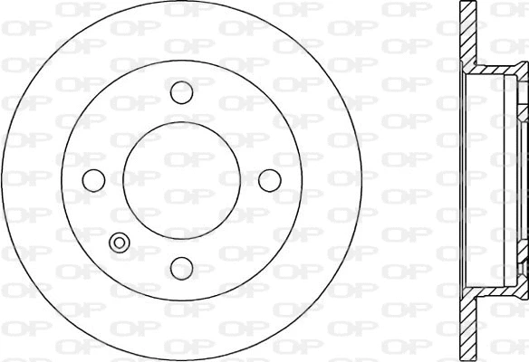 Disque de frein OPEN PARTS BDR1157.10