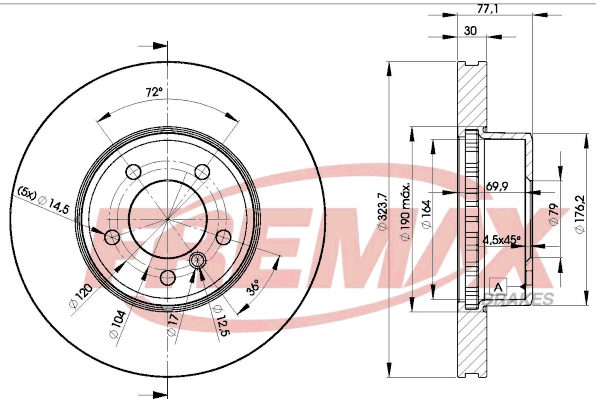 Disque de frein FREMAX BD-3221