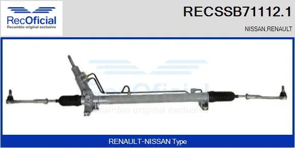 Crémaillère de direction RECOFICIAL RECSSB71112.1