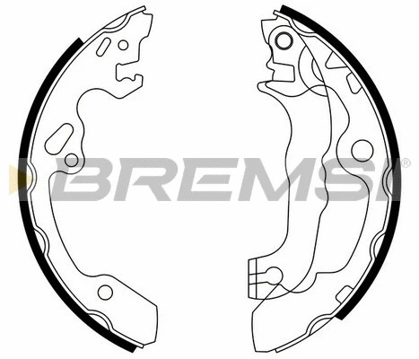 Jeu de mâchoires de frein BREMSI GF0238