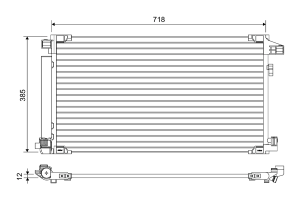 Condenseur, climatisation VALEO 822658