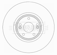 Disque de frein BORG & BECK BBD4438