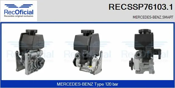 Pompe hydraulique, direction RECOFICIAL RECSSP76103.1