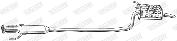 Silencieux arrière WALKER 21895
