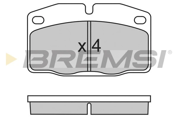 Kit de plaquettes de frein, frein à disque BREMSI BP2487
