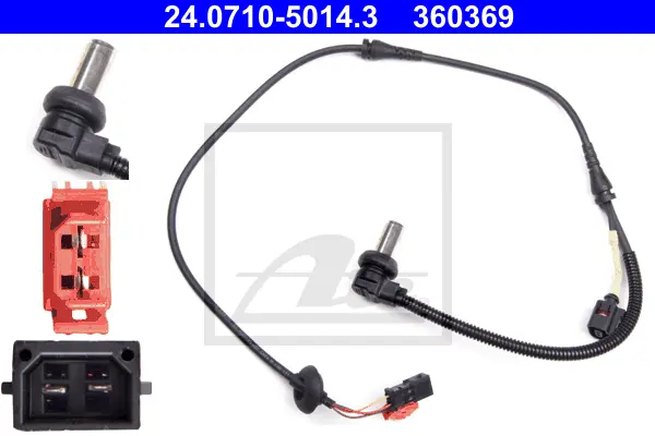 Capteur, vitesse de roue ATE-APAC 24.0710-5014.3