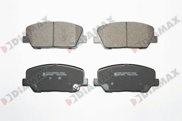 Kit de plaquettes de frein, frein à disque DIAMAX N09875