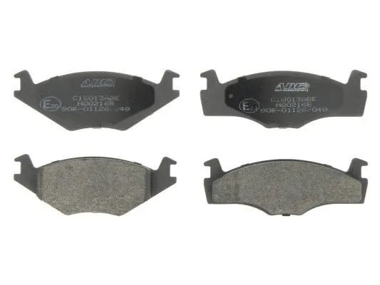 Kit de plaquettes de frein, frein à disque ABE C1W013ABE