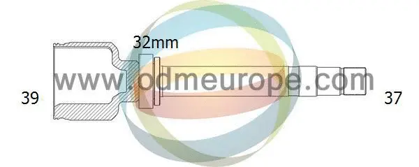 Jeu de joints, arbre de transmission 4X4 ESTANFI EST-14-166004