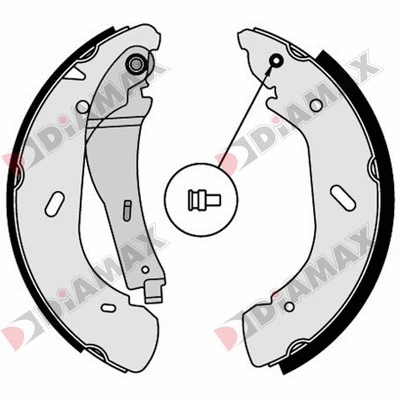 Jeu de mâchoires de frein DIAMAX N01297