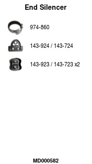 Silencieux arrière FA1 MD000582