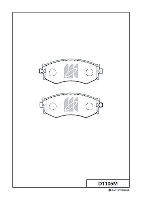 Kit de plaquettes de frein, frein à disque MK Kashiyama D1105M